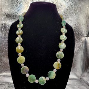 Unique gemstone necklace
